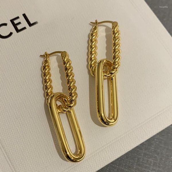 Brincos de luxo moda ce ouro design vintage para mulheres 2023 joias piercing simples presente de aniversário