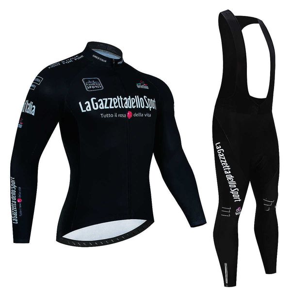 Set di maglie da ciclismo 2023 Tour De Italy D'ITALIA Maglia da ciclismo autunnale Set manica lunga Abbigliamento da ciclismo ad asciugatura rapida Mtb Ropa Ciclismo Bicicletta Maillot P230519