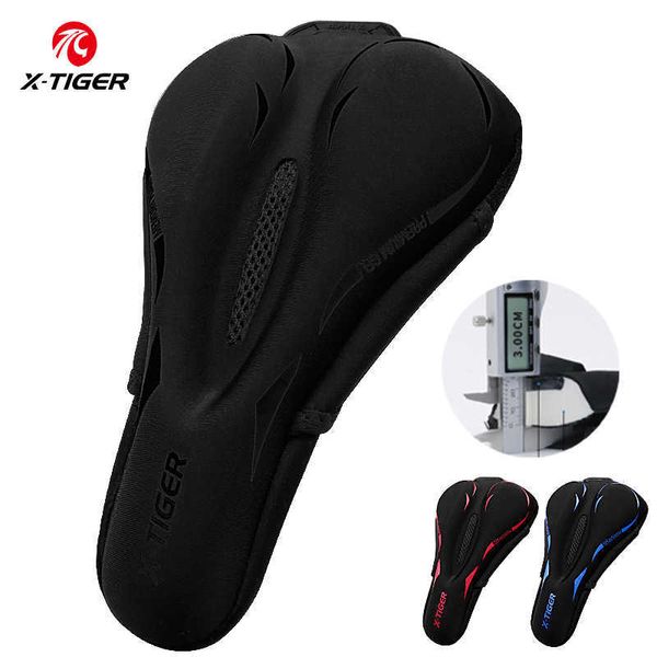 S X-Tiger Biciclo de bicicleta respirável Bike Seat Seat Memory Memory Foam MTB Saddle com tampa à prova d'água 0131