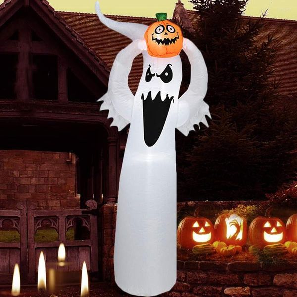 Decorazione del partito Halloween Gonfiabile Fantasma Solleva Zucca 1.8m Giocattolo LED Layout di Scena Luminosa Per Il Giardino Cortile Prato Portico