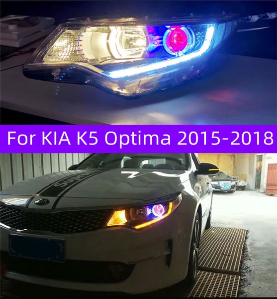 Fari abbaglianti a LED per KIA K5 Optima Faro a LED 20 15-20 18 Indicatori di direzione Luci di marcia