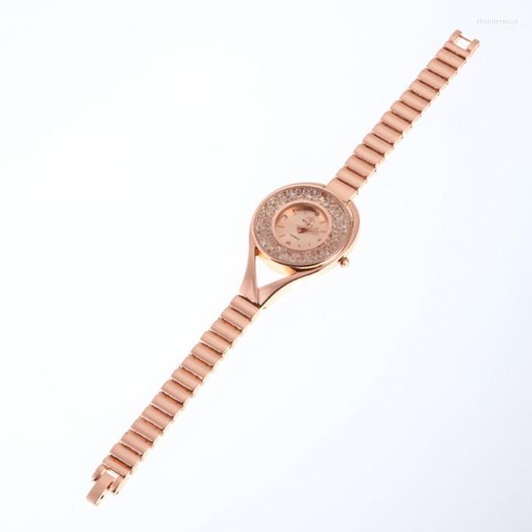 Avanços de pulso Europeu e americano Bracelete simples Relógio de moda Liga fina de decoração de decoração Watchwatches thun22