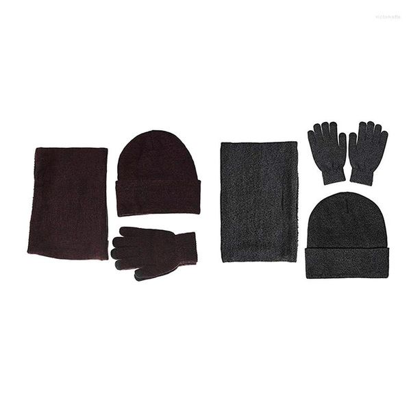 Luvas de lenços de chapéus lutas 2 Winter Warm Feanie Hat Sconef Press Screen Unissex Térmico malha Glove para homens wo
