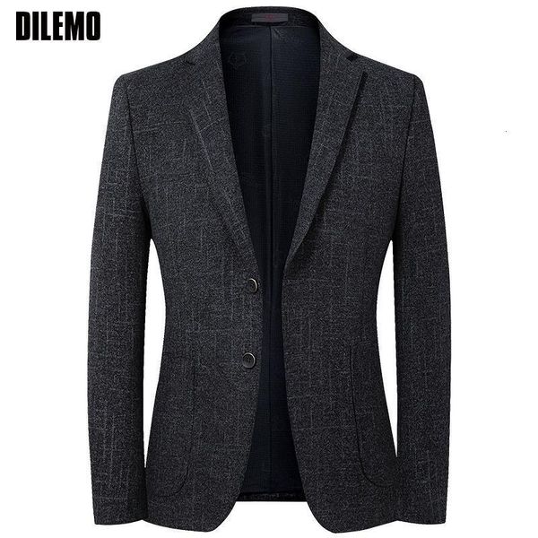 Мужские костюмы Blazers Top Grade Designer Brand Casual Fashion Men Blazer Slim Fit Casual Jacket Comse Костюм дорогой мужская одежда 230130