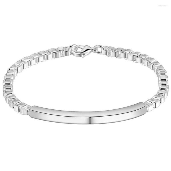 Link-Armbänder, klassisch, hochwertig, GY-AH095, Großhandel, versilbert, für Damen und Herren, Modeschmuck, 8 mm Lederarmband