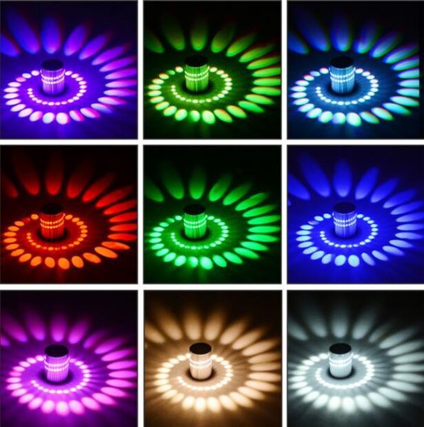 Настенная лампа светодиод красочный Wandlamp и Spiral Hare Rgb с дистанционным контроллером