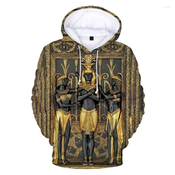 Männer Hoodies Alte Schwarz Ägyptische Kunst 3D Gedruckt Hoodie Sweatshirts Mann Frau Herbst Casual Pullover Ägypten Harajuku Streetwear Tops