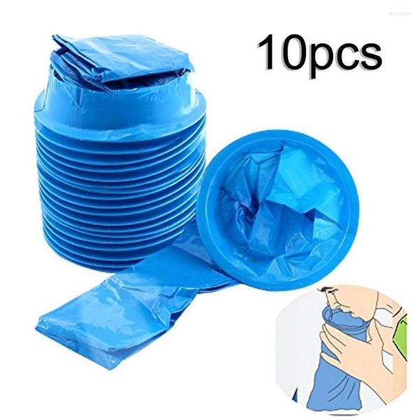 Bolsas de almacenamiento, 1000ML, 10 Uds., bolsa de orina desechable, vómito, basura portátil para exteriores, viaje, coche, avión, emergencia, náuseas