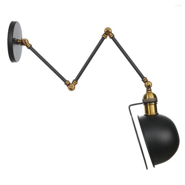 Lampada da parete Lampade vintage americane Decorazione artistica Black Sconce Arandela Lamparas Pared Lights Applique Murale Espelho De Parede Lampe