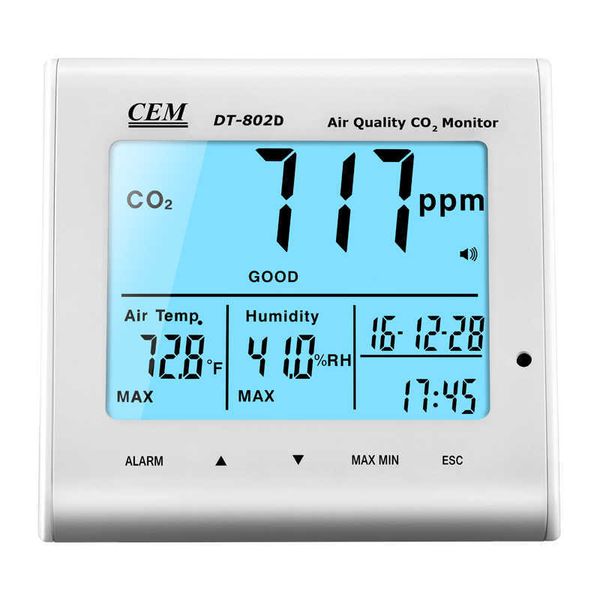 Monitor CO2 tester portatile CEM DT-802D di alta qualità