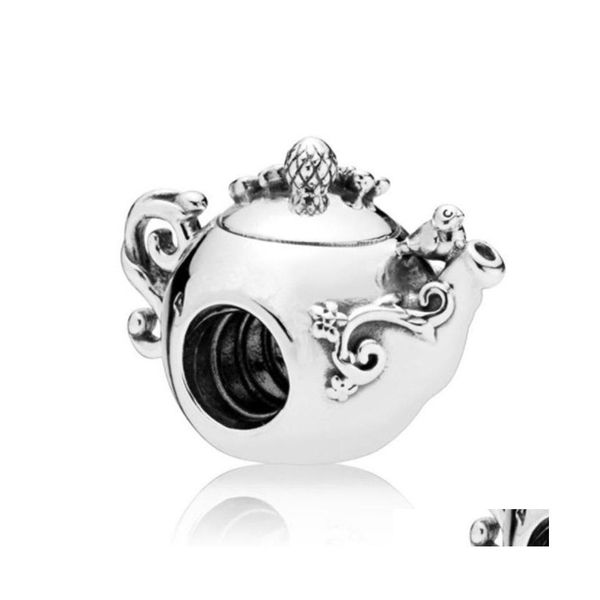 Charms Tea Pote Alloy Charm de contas soltas para pan erop￩ias Bracelet Snake Chain ou Colar Jewelry 92C3 Drop Deliver