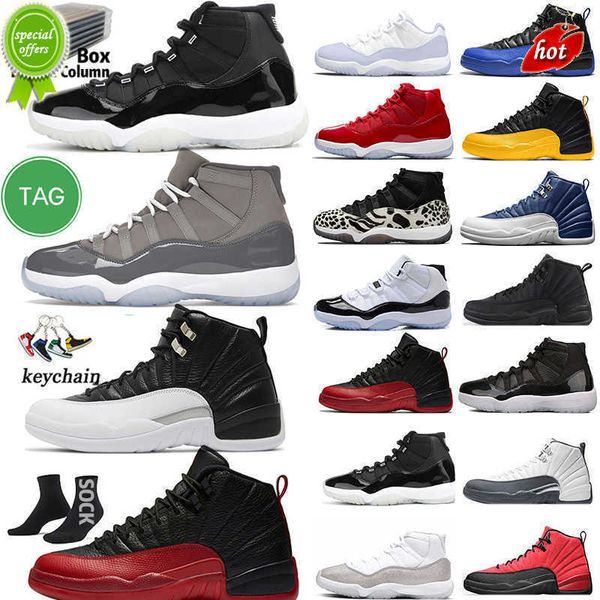 NUOVE calzature da escursionismo Calzature da escursionismo Playoff Royalty Taxi 12 12s Scarpe da basket da uomo Cool Grey 11 11s 45 Concord Bred Legend Blue Gamma Flu Game Royal 72-10