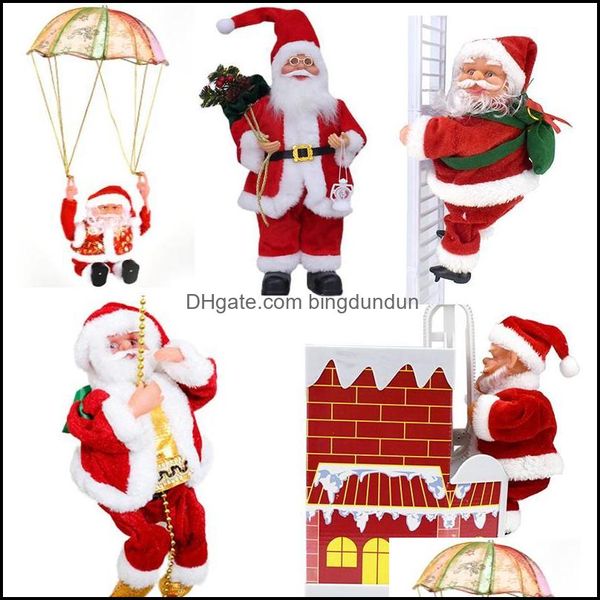 Favor favorita escalada escalada Papai Noel Claus Christmas Toy Figure Ornament Crafts Festival Xams Tree Decoration Potptf