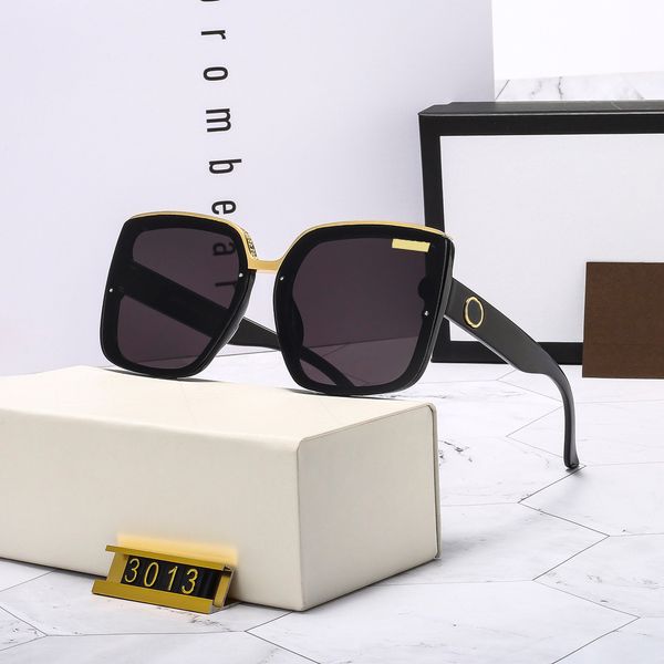 Luxus-Sonnenbrille für Damen, Rahmen voller Buchstaben, Designer-Sonnenbrille, Herren-Brille, Brillen, hergestellt in Italien, Sommer-Adumbral mit Etui