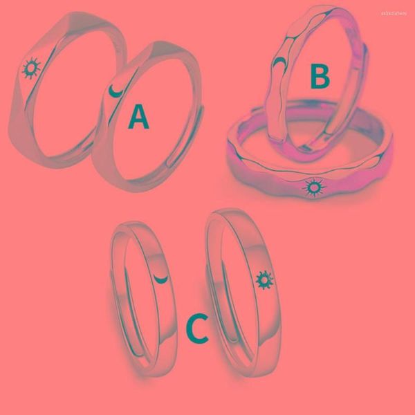 Обручальные кольца модные классические 1 Пара солнечная луна Пара пары STED STEMPLEANG IMPLEANGE MEN