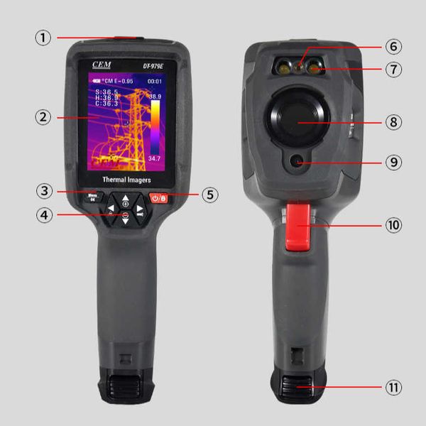 CEM DT-979 Test Sıcaklığı için Ucuz Termal Kamera Görüntü Vizyonu