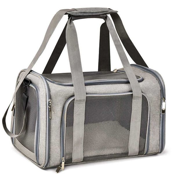 Borsone Borsa da viaggio per cani di grande capacità all'aperto Nuova borsa per gatti Borsa per animali portatile Borsa portatile per cani di piccola taglia Zaino per gatti pieghevole e traspirante Gabbia per gatti 230101