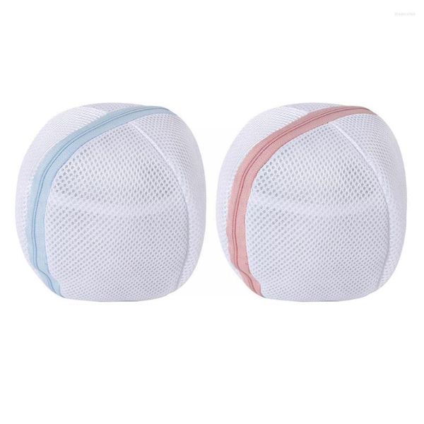 Sacchetti per biancheria 1PC Borsa per biancheria intima per reggiseno Proteggi reggiseni a forma di palla Cestino in rete di poliestere Custodia per lavaggio K2S3