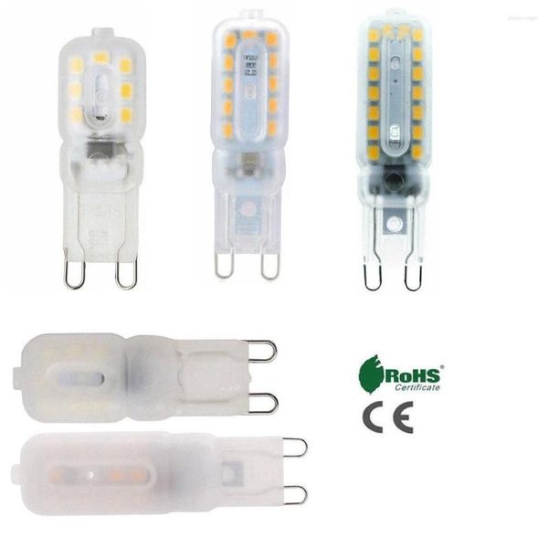 Bulbos de 47 mm G9 LED 14LEDS 22LEDS AC 110V 220V LAMPS 2835 SMD PC CLEY BRANCO LIDADO SUBSTITUIÇÃO CHANDELIER LIGHTILIÇÃO DE ESCRITÓRIO LONE