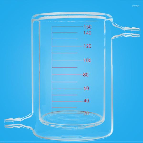 50ml a 2000ml Laboratório Dupla camada de camada borossilicato Biacer de vidro para experimento pocatalítico