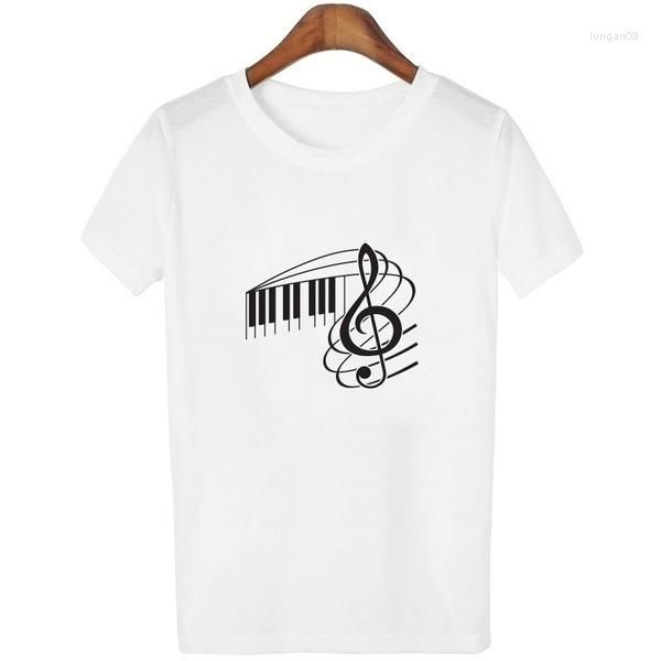 Мужские футболки T 2023 Летние футболки Женская музыка музыка с коротки