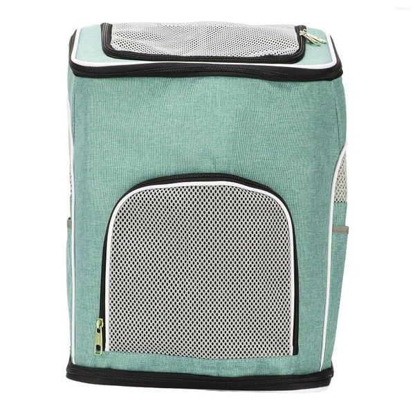 Capas de assento de carro de cachorro Mochila de transportadora dobrável seguro Fácil de limpar Oxford Plow Pet ventilado com bolsos laterais para viajar