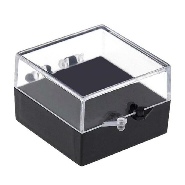 Depolama kutuları kutuları 5.4x4.2x2cm Siyah Alt Plastik Kutu Konteyner Takı Araçlar için Pratik Araç Kutusu