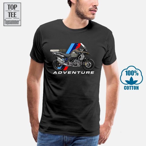 Мужские футболки немецкий мотоцикл Motorrad 1250 GS Негабаритные T T-рубашки для мужской одежды с коротким рукавом уличная одежда больших размеров Toe Tee 230131