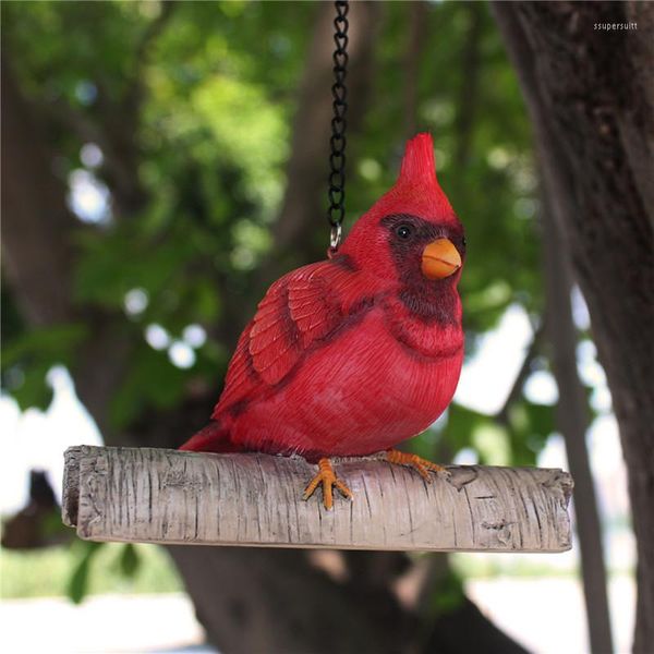 Dekorative Figuren, Vogel-Harz-Anhänger, Windspiel, hängende Verzierung für Wohnzimmer, Schlafzimmer, Büro, Garten