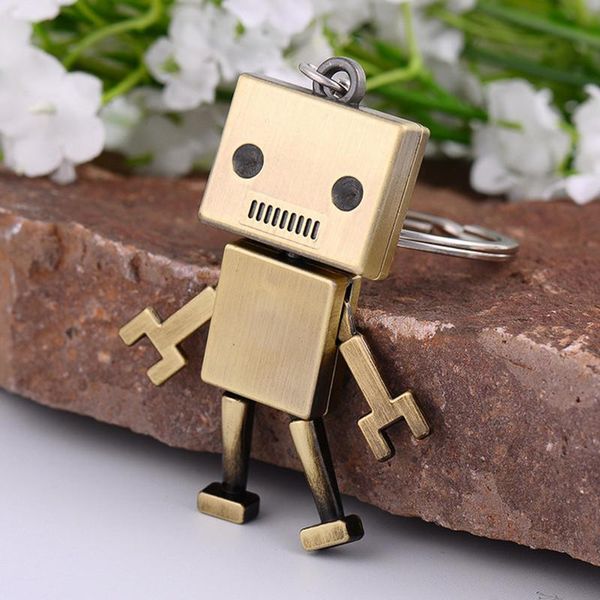 Portachiavi Uomo Accessori per bambini Simpatico robot in lega Portachiavi Gioielli creativi Portachiavi Portachiavi per auto Bambini Adulti Chaveiro Regalo di compleanno