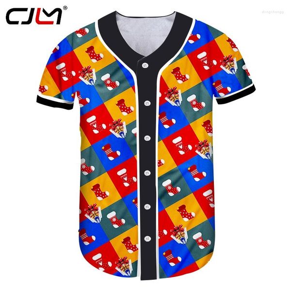 Magliette da uomo cjlm maschi di abbigliamento stampato da uomo calze e scatole regalo diamanti da baseball inverno