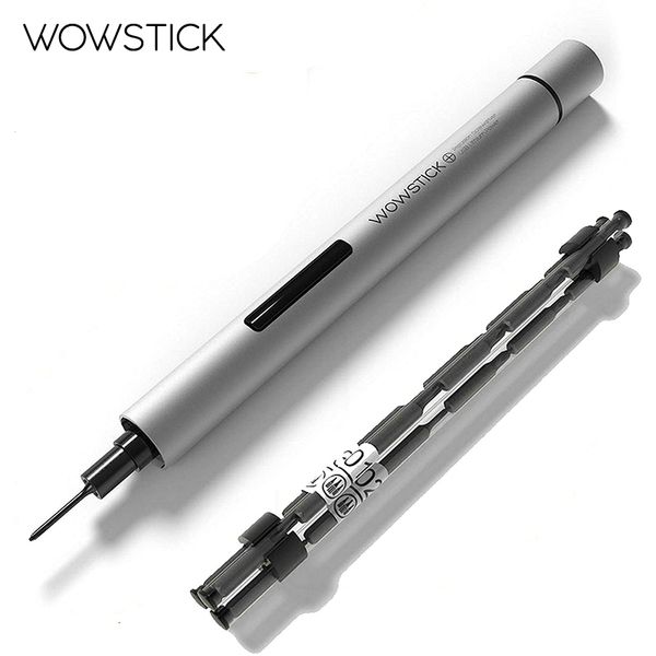 Elektrische Bohrmaschine Wowstick Mini Tragbarer Elektroschrauber Akkubetrieb mit mehreren 20 Bits für Handy-Notebook-Reparatur-Werkzeugset 230130