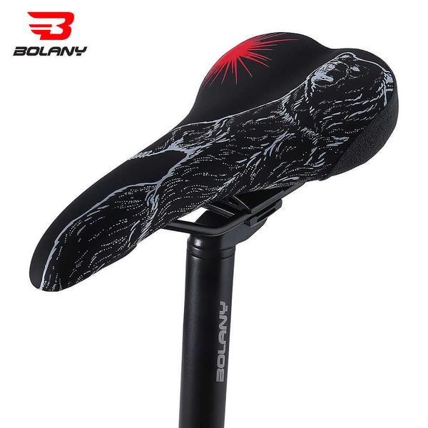 Selle MTB Bike Race Seat Traspirante Antiurto Sella per bicicletta PU Pelle Cuscino in spugna Gel Sea Surface Accessori per ciclismo 0131