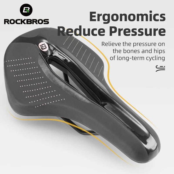 s ROCKBROS Ciclismo Traspirante Comodo Cuscino Impermeabile Morbido Ultraleggero MTB Sella per bici da strada Sella Accessori per biciclette 0131