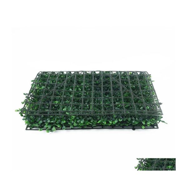 Flores decorativas grinaldas de planta artificial gramado grama verde tapete de pl￡stico grama de parede falsa jardim de interiores externo decora￧￣o Deli otbk4