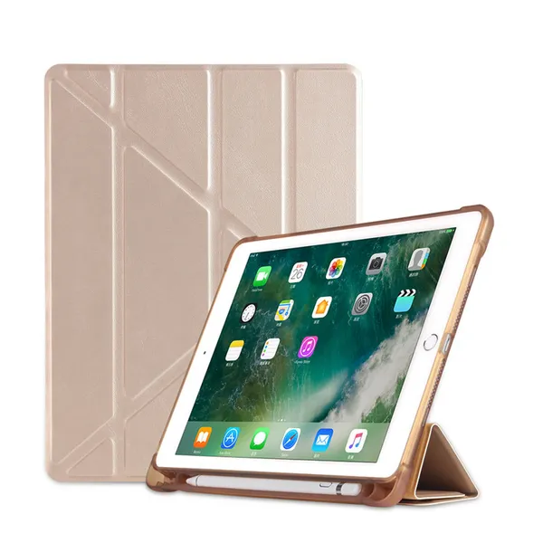 Portapenne Silicone Magnetico Smart Cover Custodia protettiva posteriore in TPU morbido per iPad 9.7 9th 8th 7th 10th 10.9 2022 Generation Air 2 5 9 Pro 11 mini 6 5 4