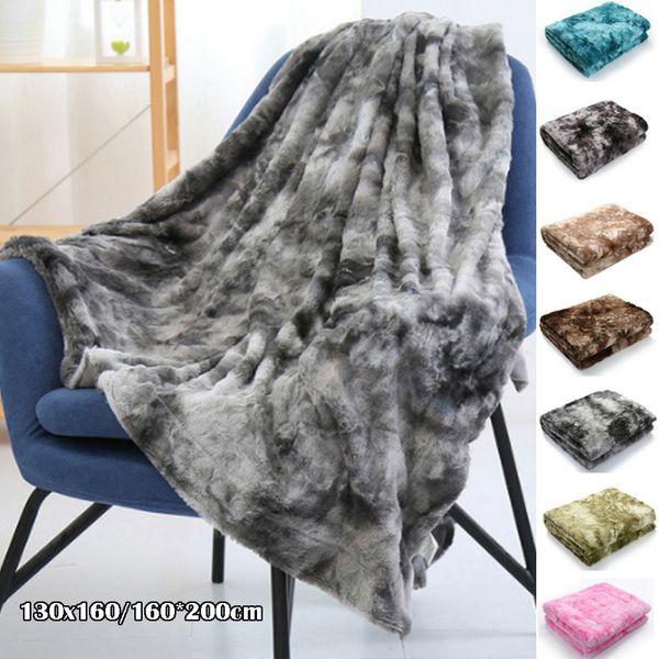 Bettdecken-Sets, superweiche Überwurfdecke aus Kunstfell, leicht, gemütlich, Winter, warm, flauschig, Plüsch, Kristallsamt für Sofa, Bett, 7 Farben, 230801