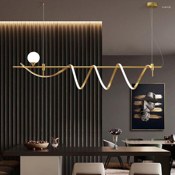 Lampade a sospensione Art Lampadario a led Lampada da soffitto Plafoniera moderna e minimalista Lustre Living Dining Bar Cafe Decorazioni per interni Apparecchio a sospensione