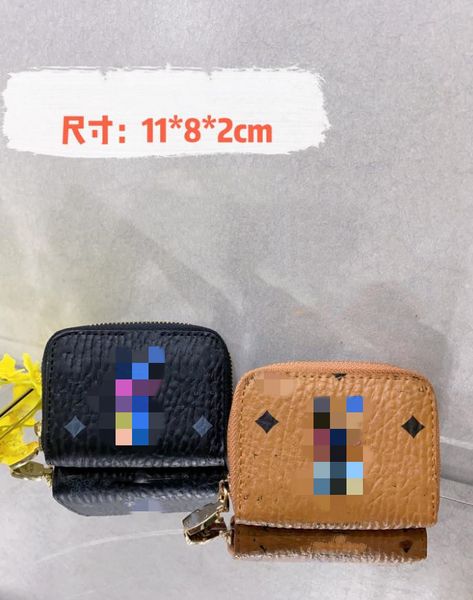 Vendite dirette della fabbrica all'ingrosso Moda Multi-Card-Slot Wallet Unisex Zipper PU Leather Coin Purse Card Package