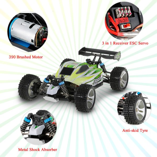 Электрический автомобиль RC Wltoys A959B 1 18 70 км ч. Высокоскоростной гонки RC 540.