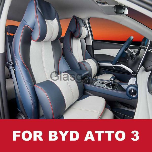 Assentos de carro para BYD Atto 3 2022 2023 Encosto de cabeça Almofada de pescoço Assento de carro Couro respirável Almofada de descanso de pescoço x0801