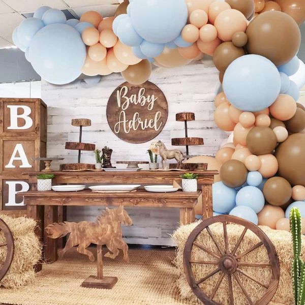 Decorazione per feste Palloncino Ghirlanda Arco Kit Palloncini Macaron colorati Baby Shower Globos Decorazioni di compleanno Gender Reveal Decor