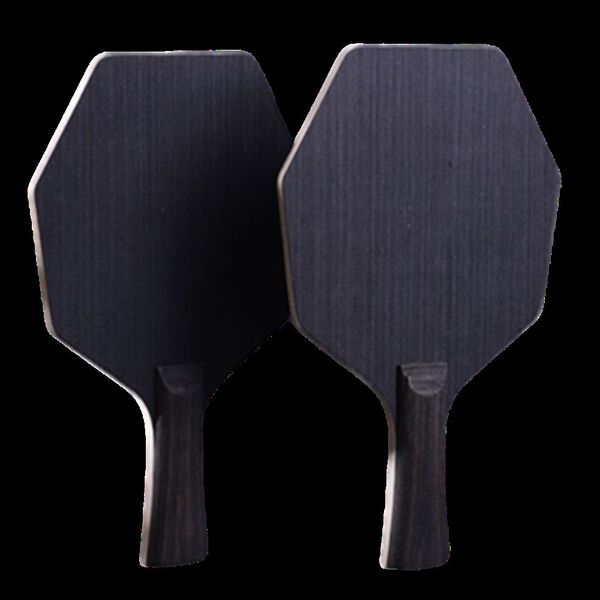 Raquetes de tênis de mesa Cybershape hexágono madeira pura material ósseo lâmina 5 camadas popla raquete para treinamento 230801