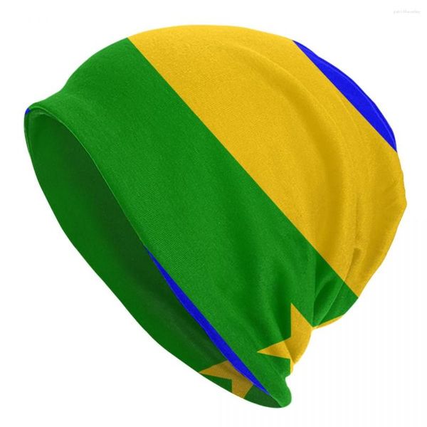 Boinas Unissex Chapéu Casual Flag Of The Kanuri People.svg Boné Gorros Quentes de Inverno Adulto Hip Hop Gorro