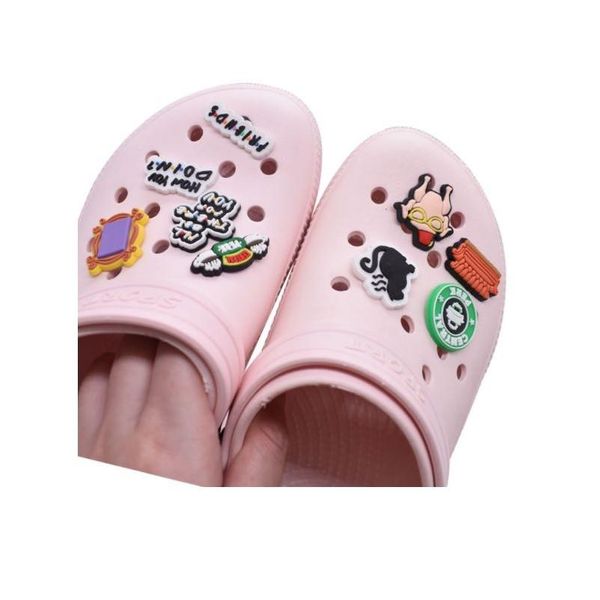 Peças de sapatos acessórios 100 pçs personalizados estilo mexicano pvc pingentes de sapato fivelas de borracha macia moda jbitz para tamancos série br aleatoriamente