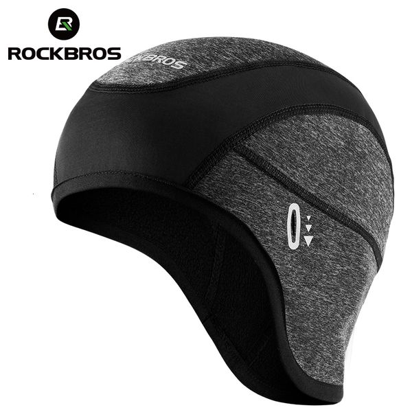 Cappellini da ciclismo Maschere ROCKBROS Cappellino da ciclismo Cappellini invernali Mantieni caldo Cappellino Bandana Sport Sci Corsa Fascia Cappellino da bicicletta antivento Cappellino da equitazione da uomo 230801