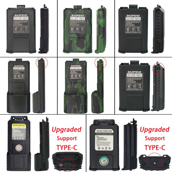 Walkie Talkie Baofeng UV 5R Pil 3800mAH Büyüt 1800mAH BL 5 F8HP UV5R UV5RE UV5RA İKİ YOLU RADYO GÜÇ İLETİMİ 230823