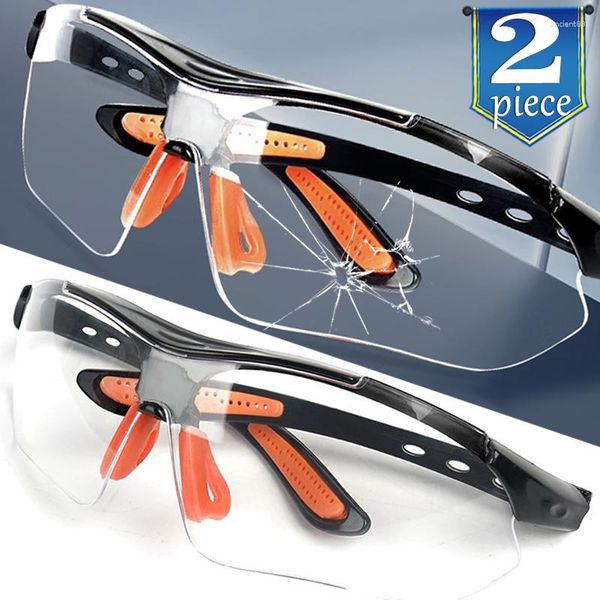 Sonnenbrille, 1/2 Stück, klares Auge, Sandschutz, winddicht, Sicherheits-Reitbrille, belüftete Brille, Arbeit, Laborbrille, Brille