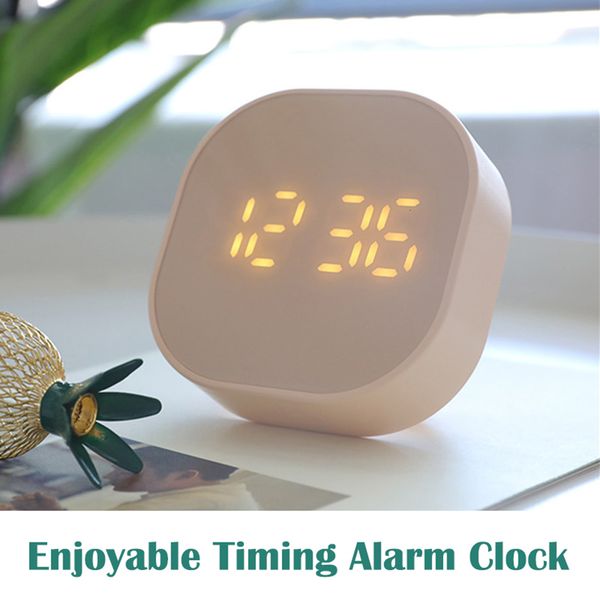 Orologio da tavolo da scrivania mini orologio digitale a LED con retroilluminazione a allarme a allarme timer di aspirazione magnetica per decorazione della casa cucina 230731