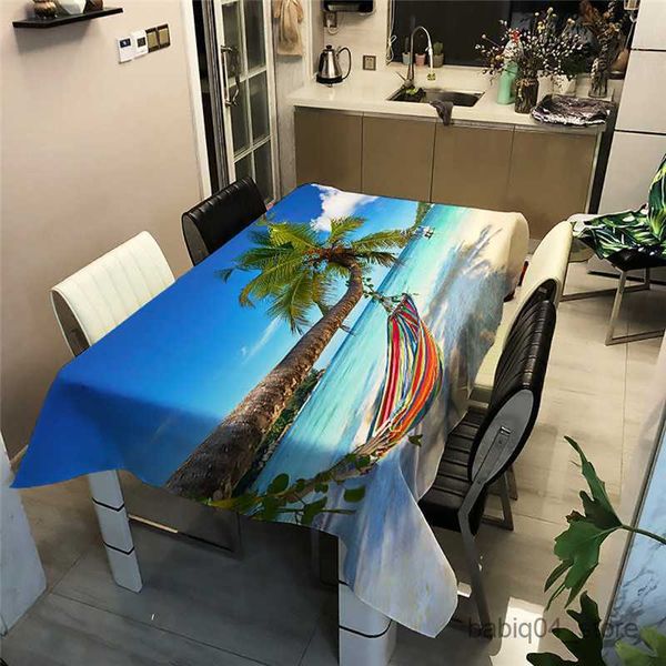 Toalha de Mesa Criativa Cidade Noite Impressa Toalha de Mesa Banquete de Aniversário Decoração de Casamento Decoração de Casa Mesa de Jantar Mesa de Centro Toalha de Mesa R230801